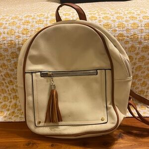 Montana West Cream and Tan Backpack